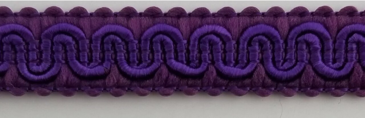 1/2" Scroll Braid Gimp w/ Backing - 10 Continuous Yards - Many Color Options!
